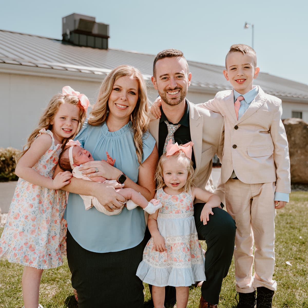 Pastor Del Terpenning and his family at Juniata Baptist Church